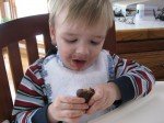 Evan Eating a Cookie