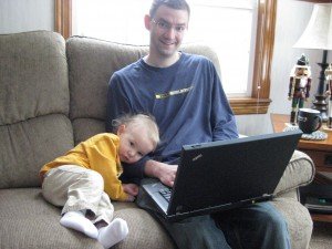 Tyler Hanging with Dad Today