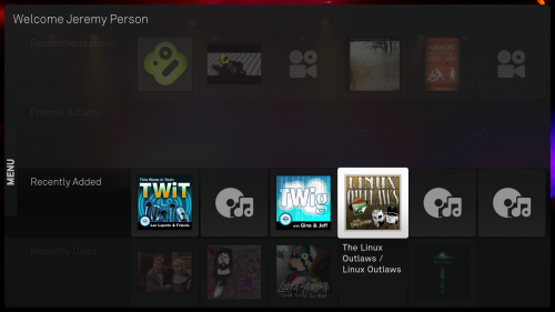 Boxee Home Screen